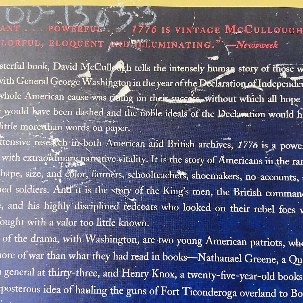 1776 by David McCullough (2006, Trade Paperback)